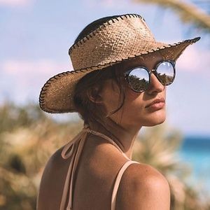 Anthropologie Wyeth Halo Brim Straw Hat